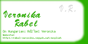 veronika rabel business card